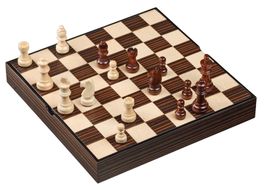 Coffret d'échecs magnétique en bois ( NEUF )