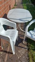 Gartentisch mit 4 Stühlen, Kunststoff, gut erhalten!
