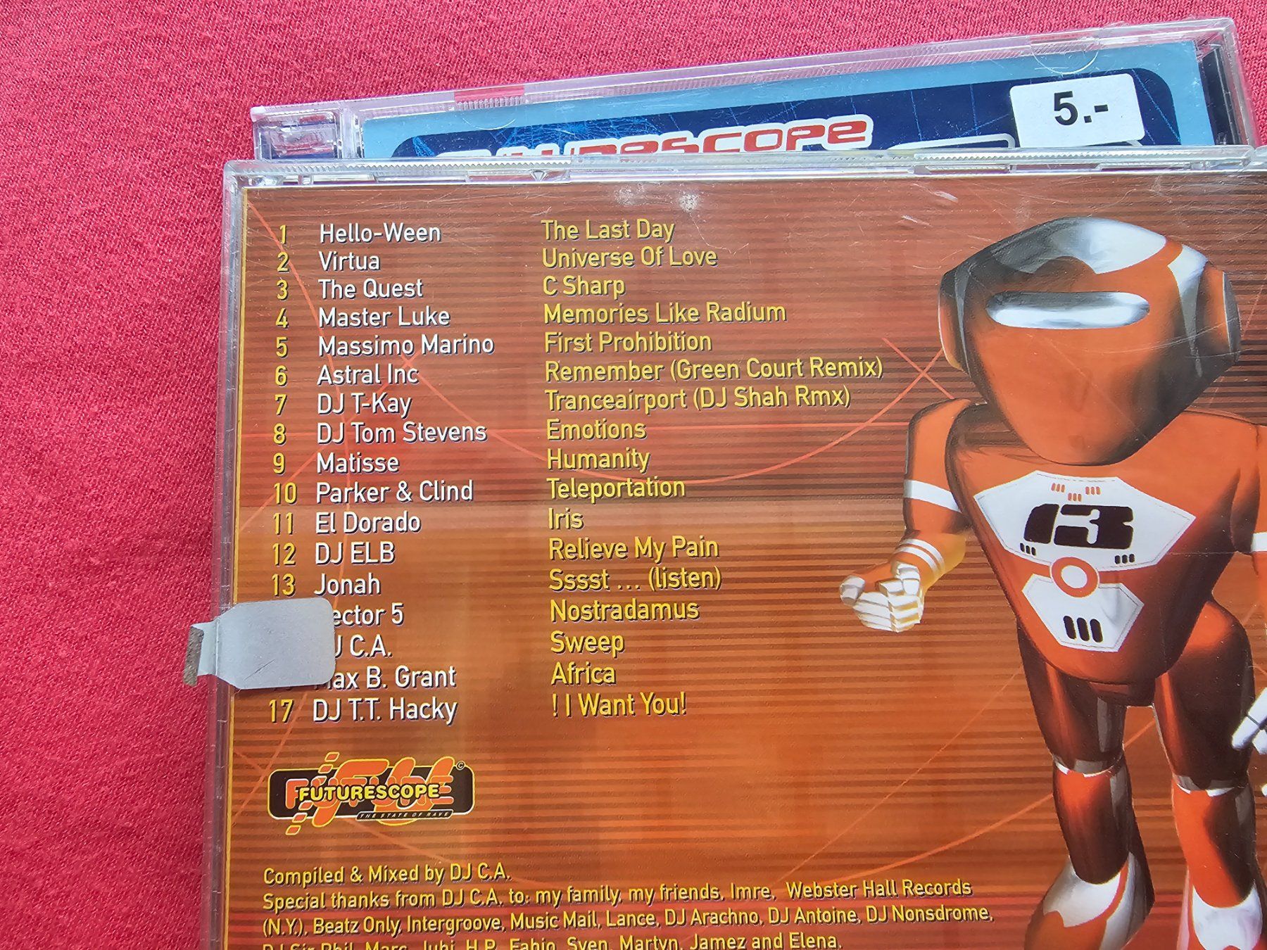 CDs: Futurescope 13-DJ C.A./streetparade – D'occasion à Bremgarten AG par musiccollector 1