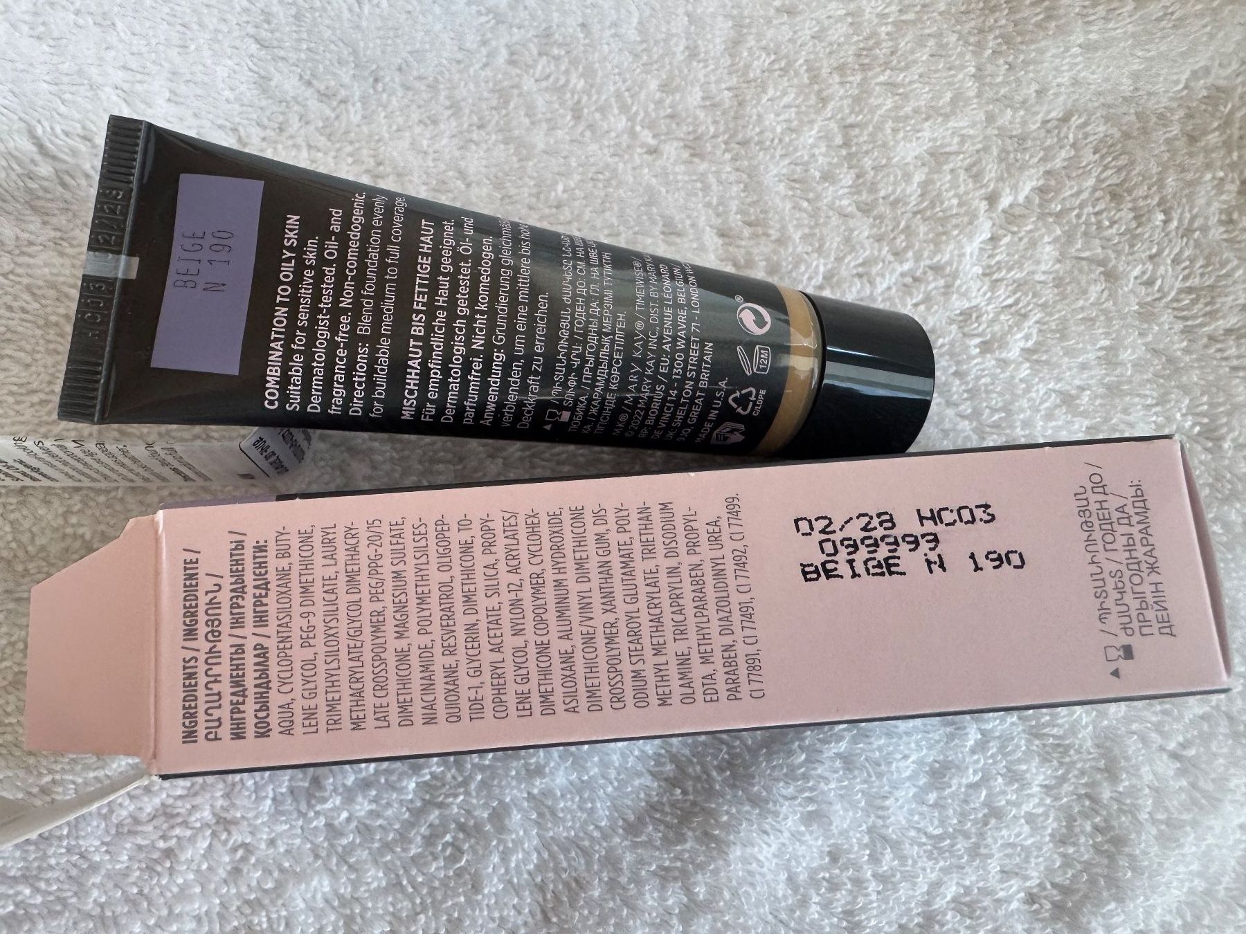 Mary Kay Make-up: TimeWise Matte 3D Foundation Beige N 190 / UVP 45.- – Nuovo e nell'imballaggio originale da Zäziwil venduto da blackpearl 2