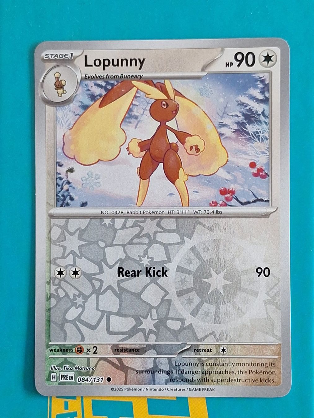 Pokémon Carte collezionabili: Lopunny - Reverse Holo - Prismatic Evolution #1.6 – Usato da Altstätten SG venduto da GGsGameshop