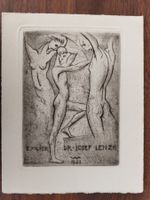 Exlibris Hans Wildermann - Original Radierung Erotik (1921)
