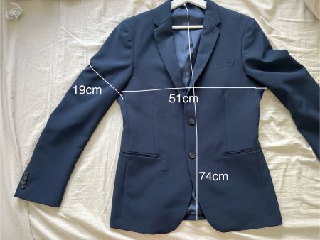 Benetton Sakko Gr. 48 blau