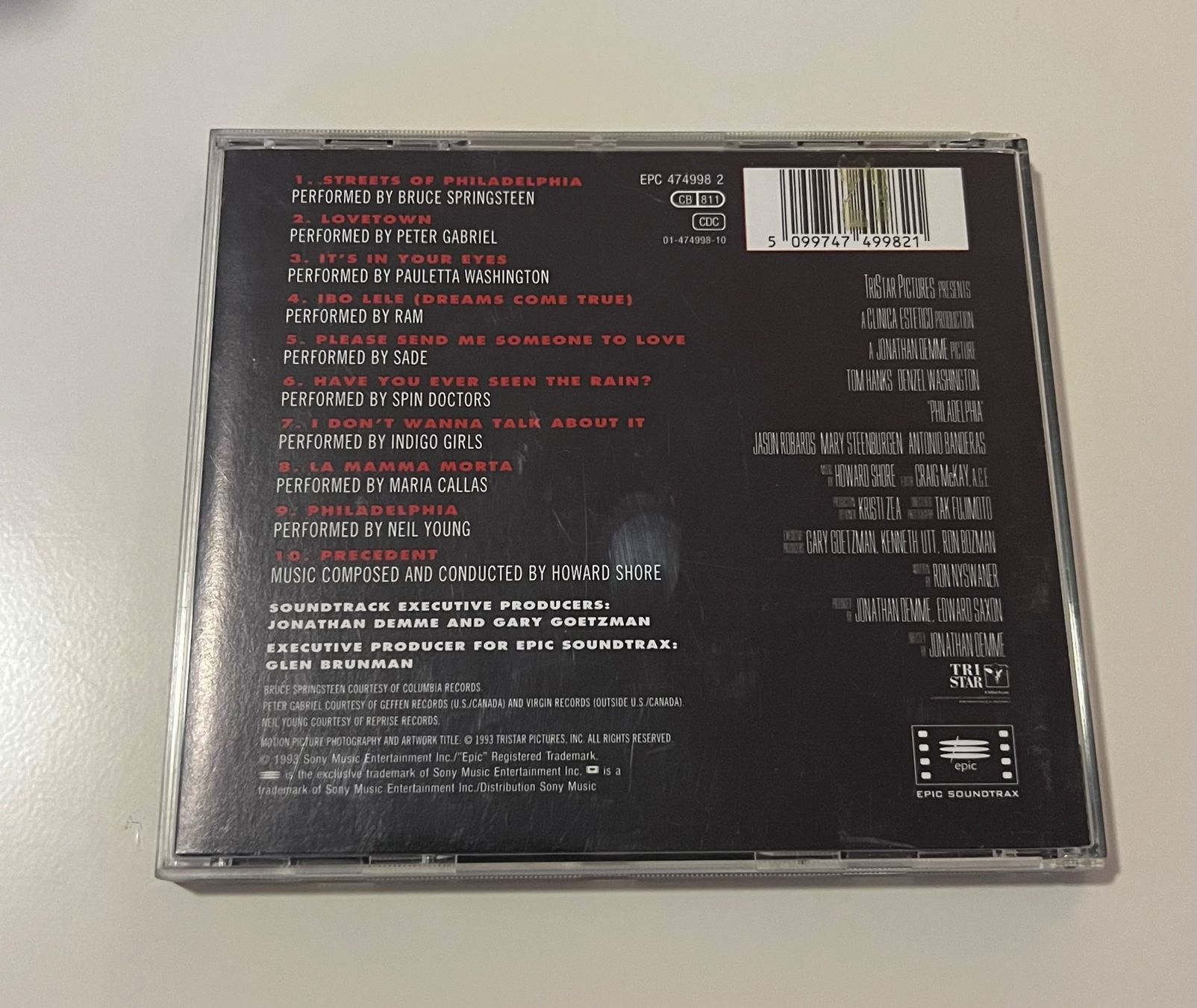CD: Philadelphia Soundtrack CD – Usato da Altstätten SG venduto da sheamus 1