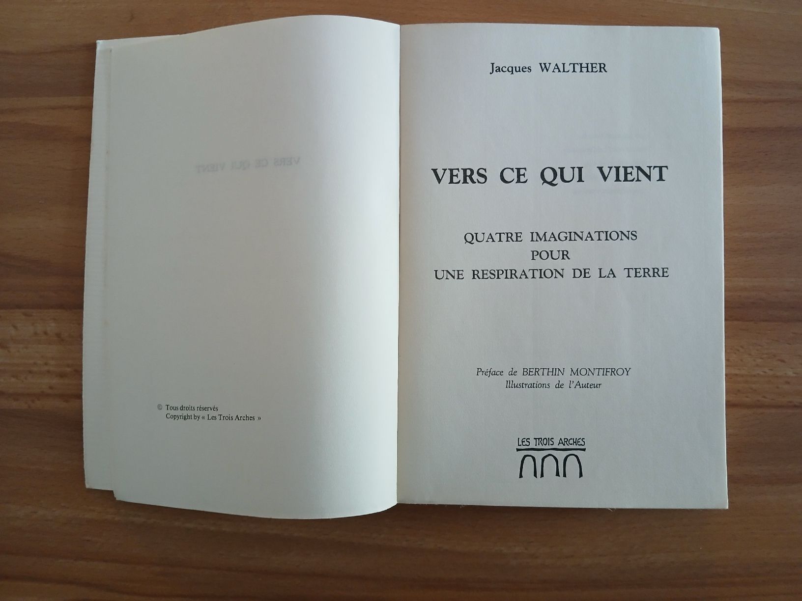 Libri: Livre Jacques Walther, Vers ce qui vient – Usato da Le Sentier venduto da arc_2thy 1
