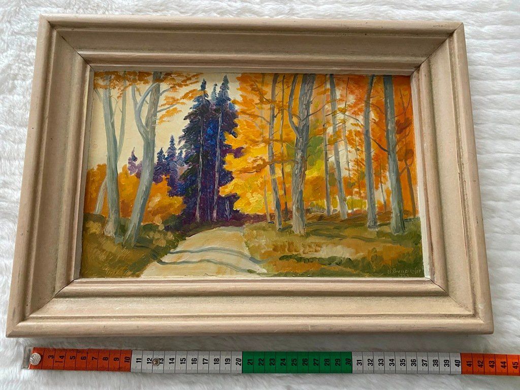 Dipinti: Gemälde H. Brenzikofer 1952 – Usato da Gerolfingen venduto da Regenbogen88 2