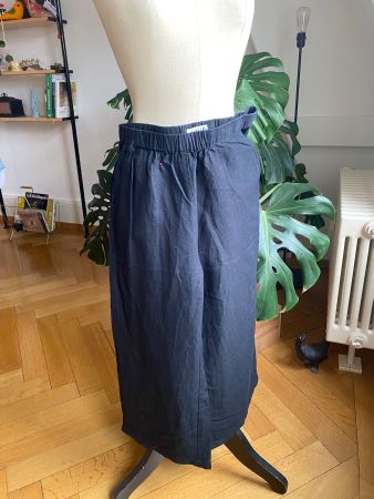 EDITED Leinenhose, schwarz, Gr. 38