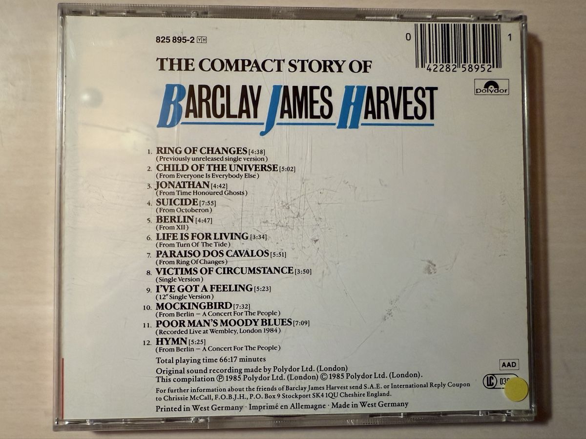CD: Barclay James Harvest CD - The Compact Story, – Usato da Oberried Brienz venduto da Chyara 1