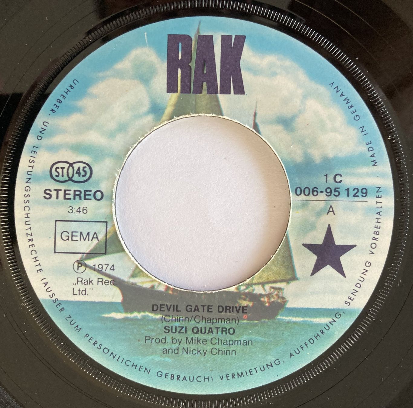 Vinyles: SUZI QUATRO - DEVIL GATE DRIVE – D'occasion à Bottens par hotter-than-hell 2