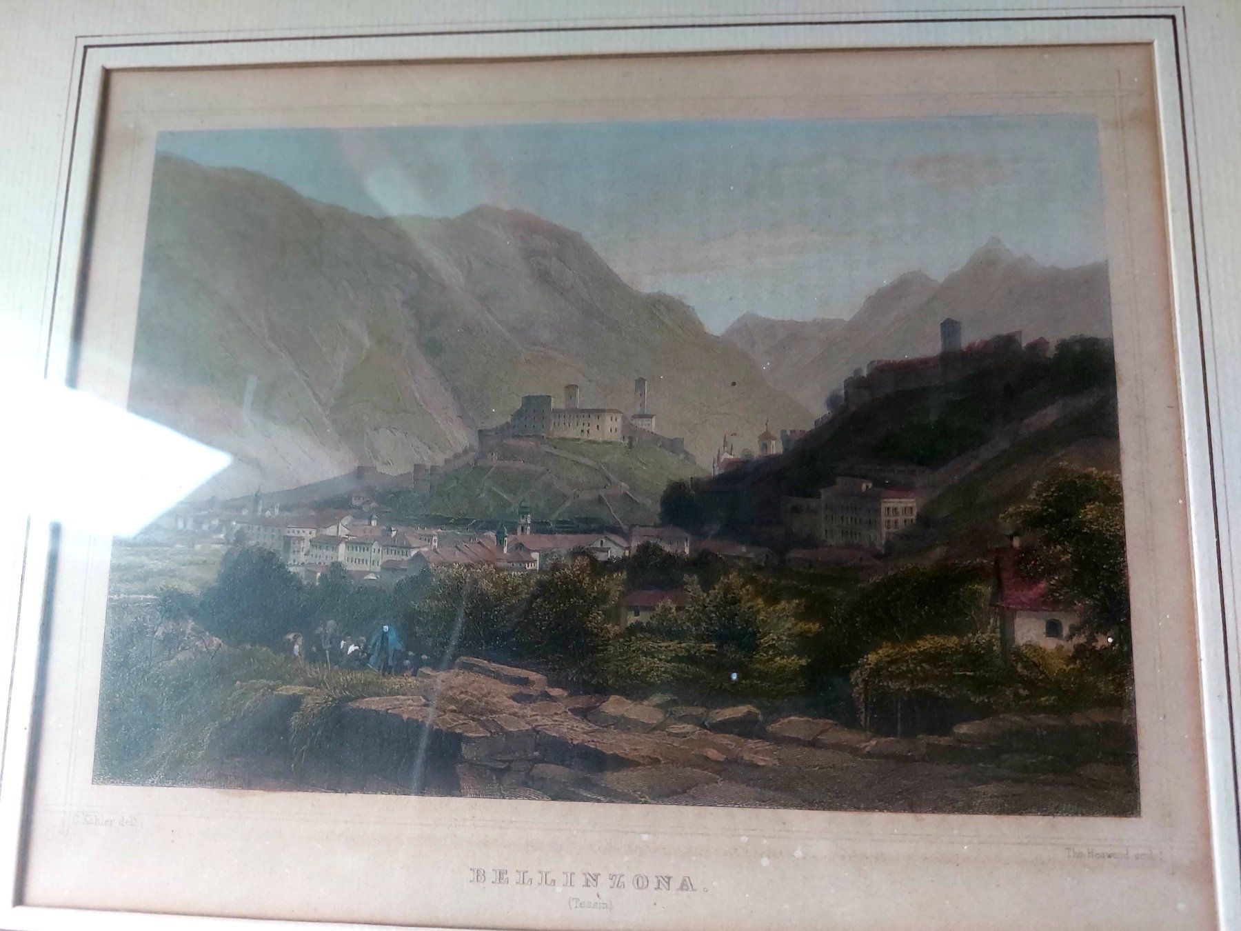 Stiche: Vintage Stichbild Tessin 33x27cm – Gebraucht aus Horgen von zur_jq85 8