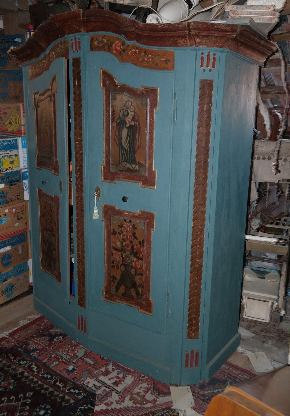 Armadi: bemalter Bodenseeschrank Barock – Usato da Opfertshofen SH venduto da museumswert 1