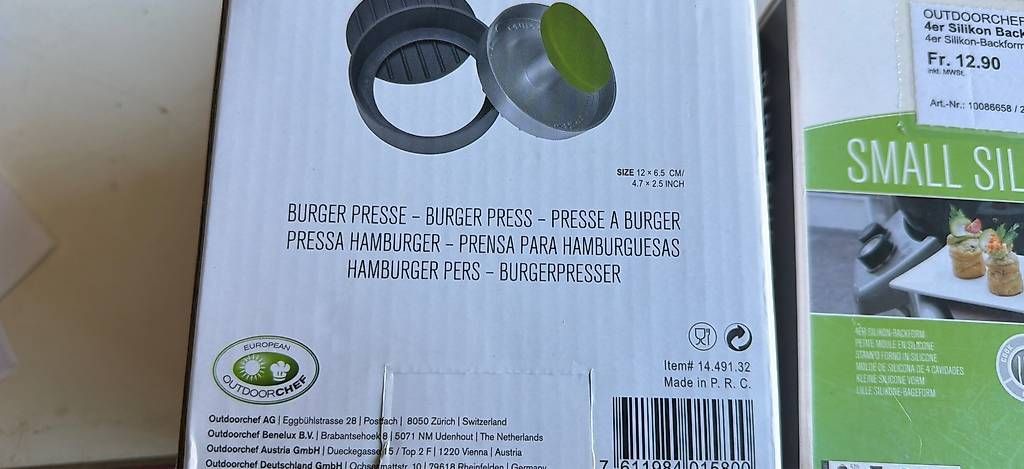 Teglie da forno: %2 Silikonmatten, Burgerpresse und Silikon Form, neu – Nuovo e nell'imballaggio originale da Necker venduto da liq24 5