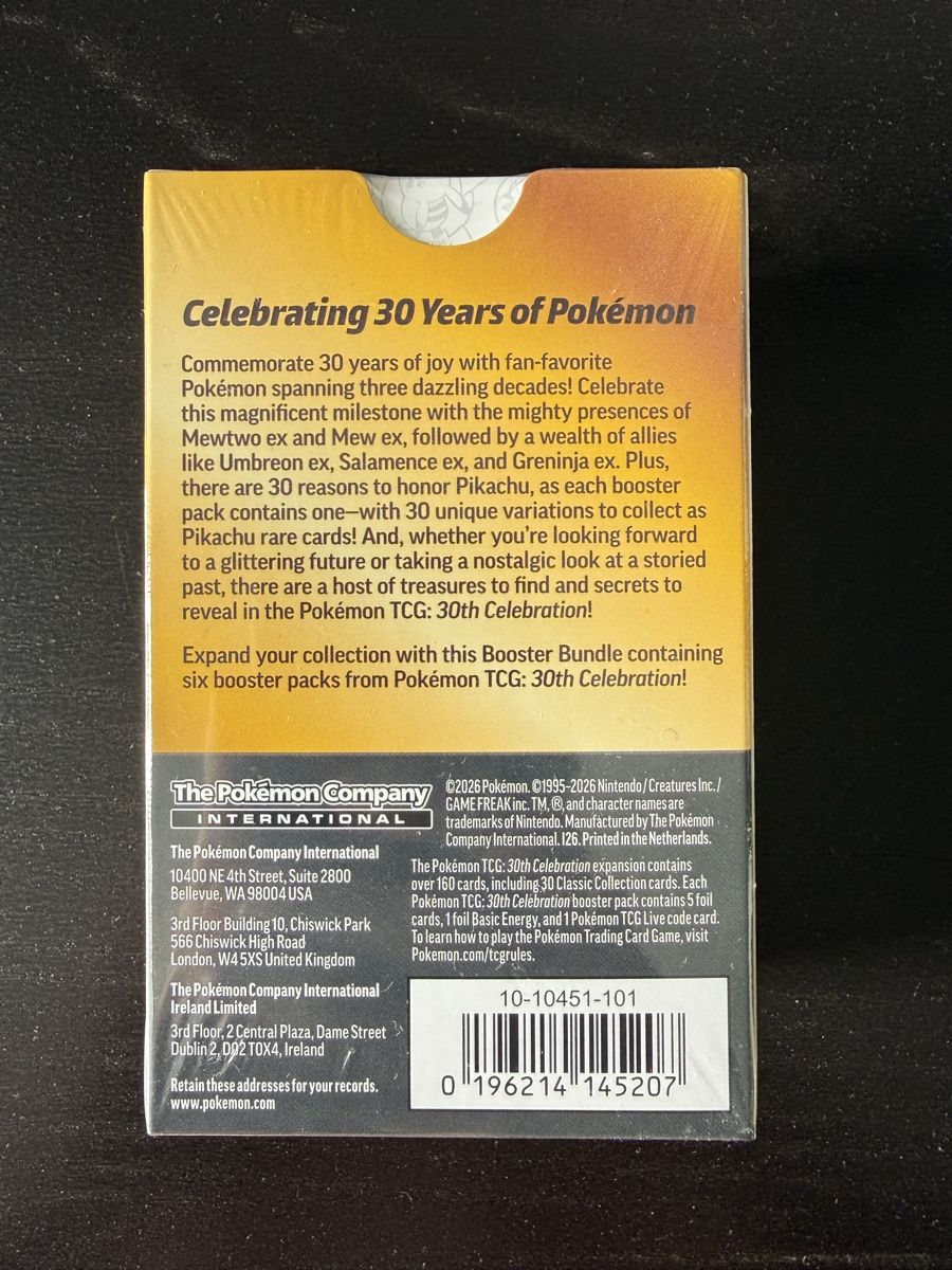 Pokémon Carte collezionabili: Pokémon 30th Celebration Booster Bundle EN – Nuovo e nell'imballaggio originale da Winkel venduto da DarioC95 1
