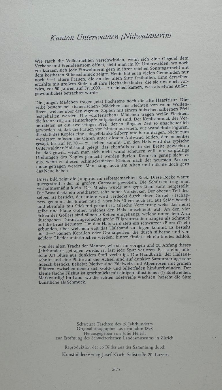 Foto & Immagini: Trachtenbilder 9. Stück – Usato da Sachseln venduto da BONATI01 1