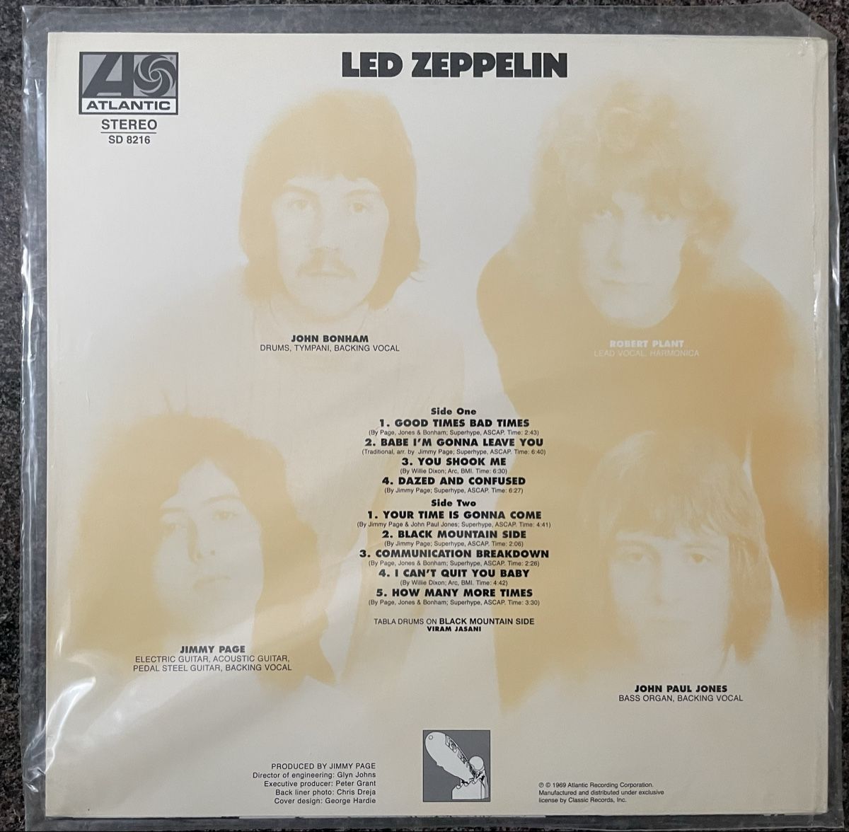 Schallplatten: Led Zeppelin - Same - Audiophile CLASSIC Records Vinyl LP  – Neu und originalverpackt aus Olten von Bluespapst 1