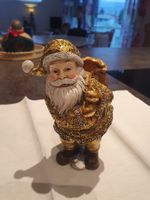 Goldiger Samichlaus / Weihnachtsmann Figur für die Festtage