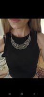 Collier Federoptik Damen Silberschmuck schöner Zustand