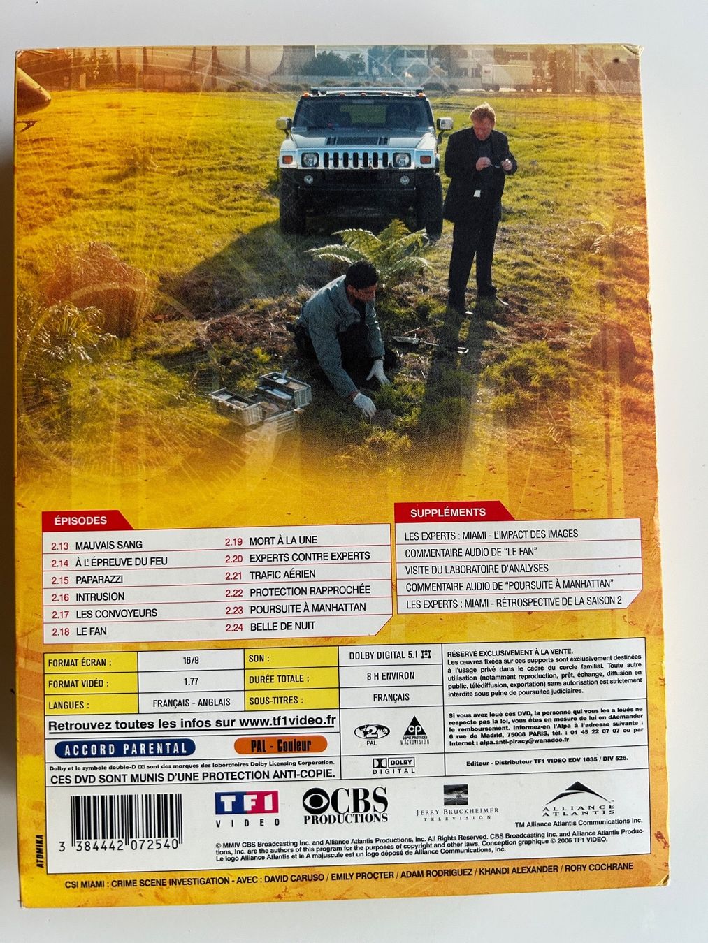 Alle DVDs: LES EXPERTS MIAMI SAISON 2 ÉPISODES 13 À 24 – Gebraucht aus St-Cierges von Crisi53 1