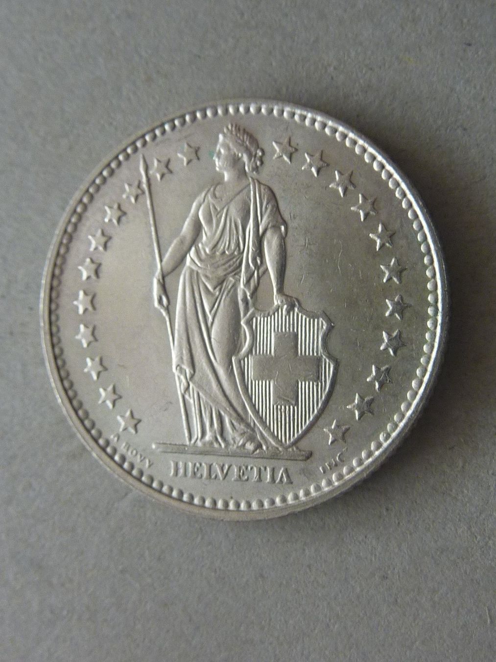 Tutti le monete: Silber 2 Fr.  1928  unz. / stgl. – Usato da Seon venduto da aee_7gpz 1