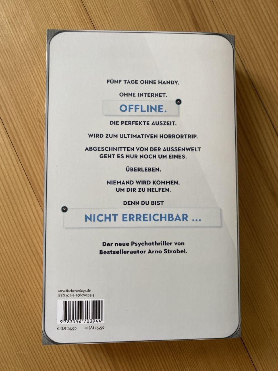 Bücher: Arno Strobel, Offline, Psychothriller – Gebraucht aus Villmergen von Fabiola22 1