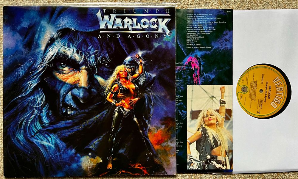 Warlock - Triumph And Agony - LP GEWASCHEN TOP ZUSTAND Doro (Gebraucht ...