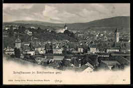Schaffhausen, Ortsansicht vom Schützenh
