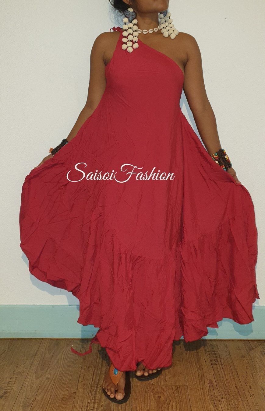 Vestiti: Sommer Boho  Strand rotes Maxikleid XS-L – Nuovo e nell'imballaggio originale da Ebmatingen venduto da SaisoiFashion 9