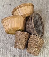 5er Set Deko-Körbchen