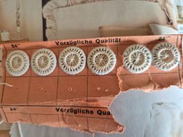 Vintage Knöpfe, 6 Stück, Handarbeit