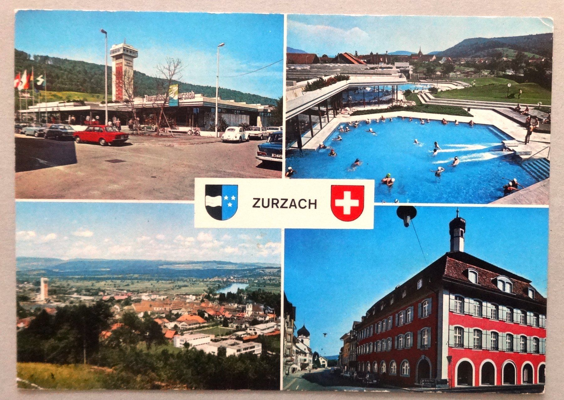 Ansichtskarten: Zurzach AG mit Thermalbad – Defekt aus Fétigny von Billy2miny