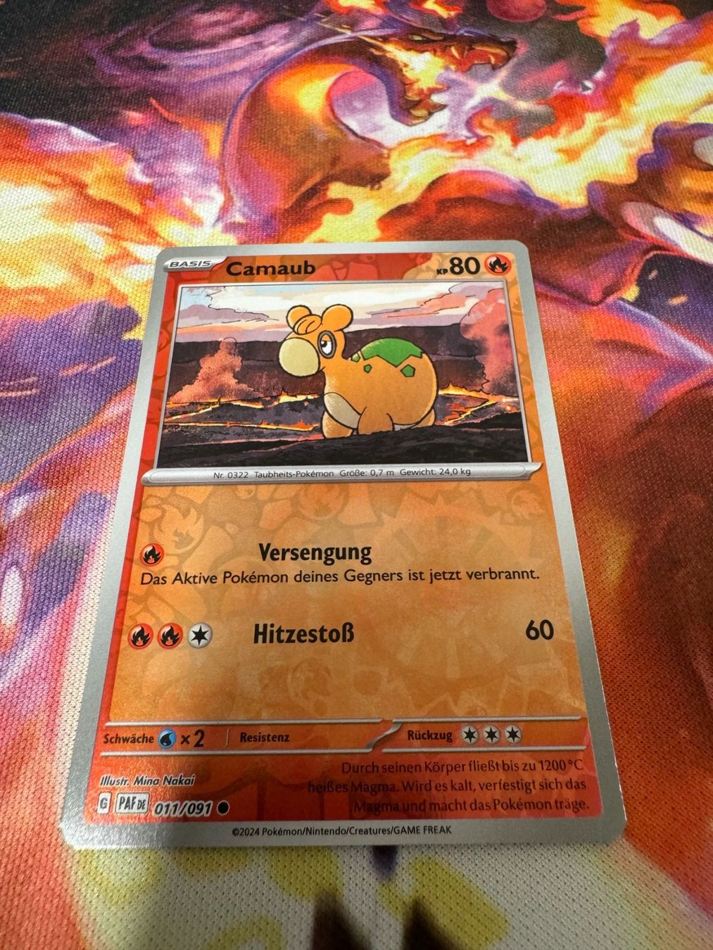 Pokémon Sammelbilder & Trading cards: Camaub (PAF 011) / Reverse Holo / Paldeas Schicksale – Neu (gemäss Beschreibung) aus Bülach von CherryBlu