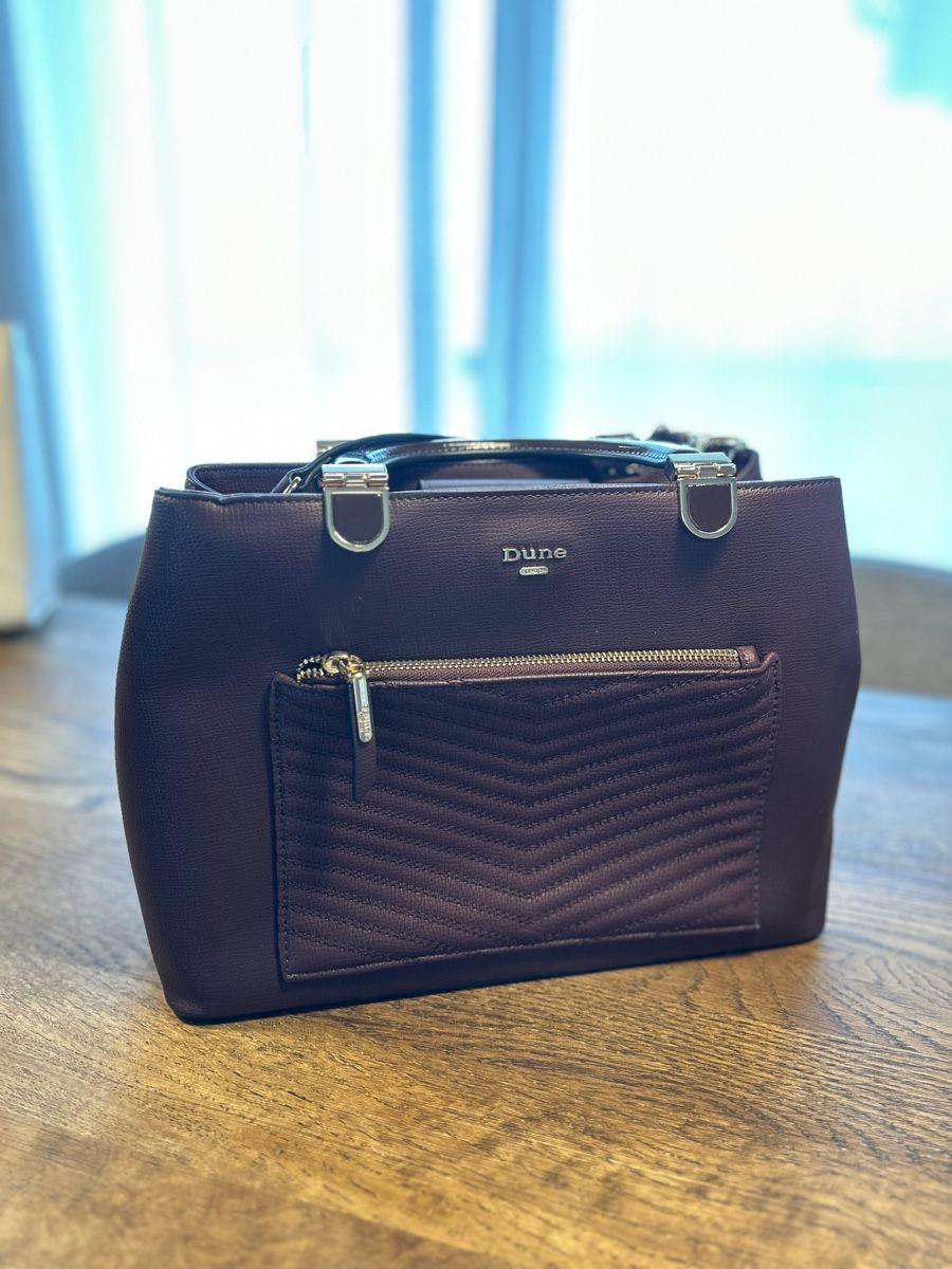 Dune London Borse da donna: Dune London Handtasche, bordeauxrot, – Usato da Reichenburg venduto da Noelle6002