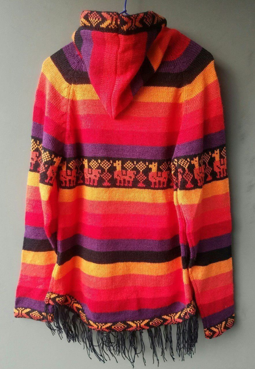 Giacche: Alpaca Poncho Strickjacke Pulli Gr.36, Neu!! – Nuovo (secondo la descrizione) da Lima- Peru venduto da Alpaka-Haus 5