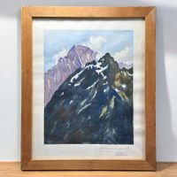 François RAIS (1911-1994) aquarelle Dent Favre & Savoleyres