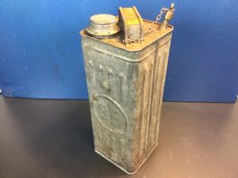 Alter Vintage BP Benzin oder Petrol Blechkanister