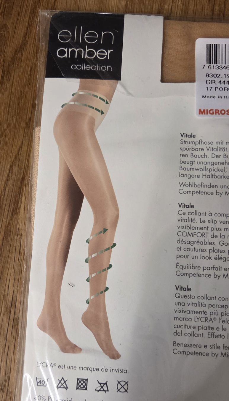 Ellen Amber Calze & Collant: ellen amber Vitale Competence Strumpfhosen Gr. L Anthrazit – Nuovo e nell'imballaggio originale da Beinwil am See venduto da gabipetrovay 1