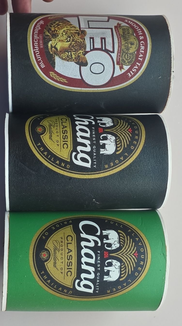 Spirituosen: 3er Set bierkühler Thailand - Chang - Leo – Gebraucht aus Riniken von Strikeone