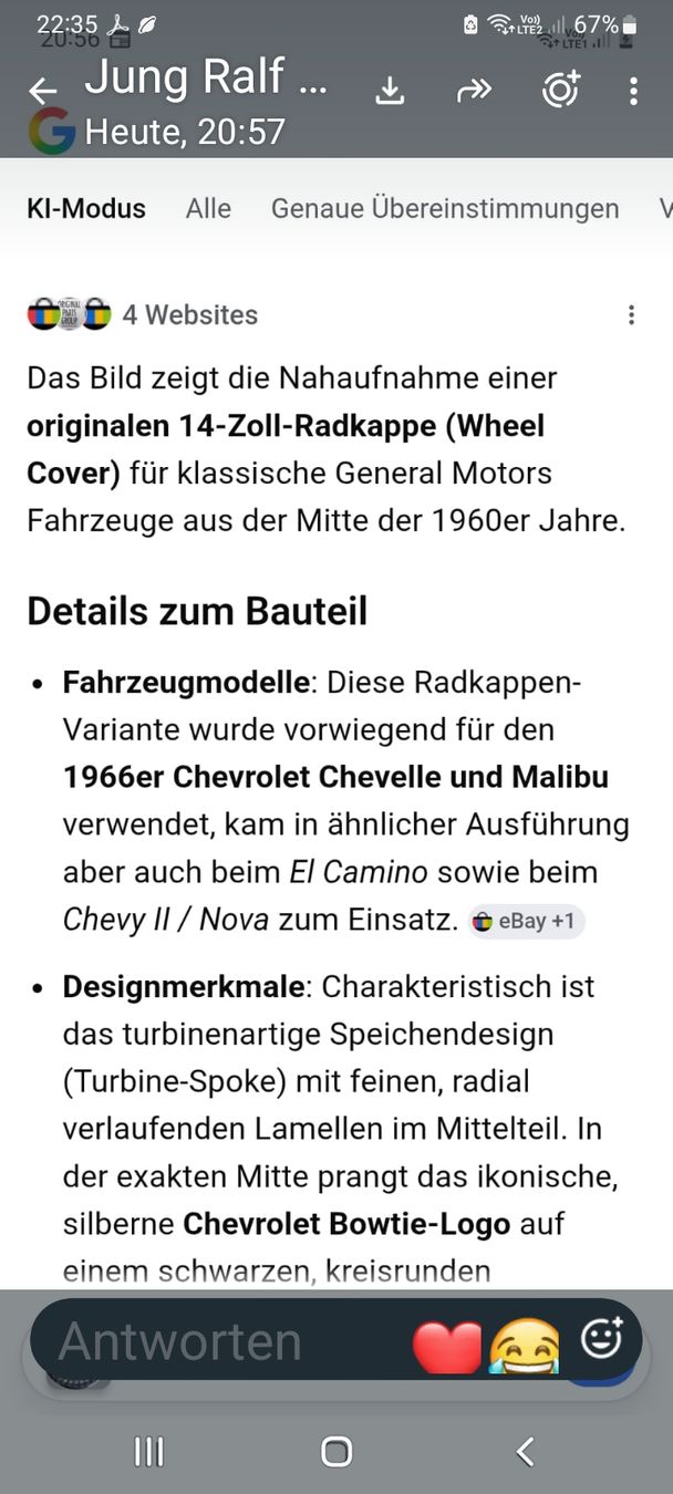 Chevrolet Alle Autoersatzteile: Radkappe zu Chevrolet – Gebraucht aus Seon von Zack_16 4