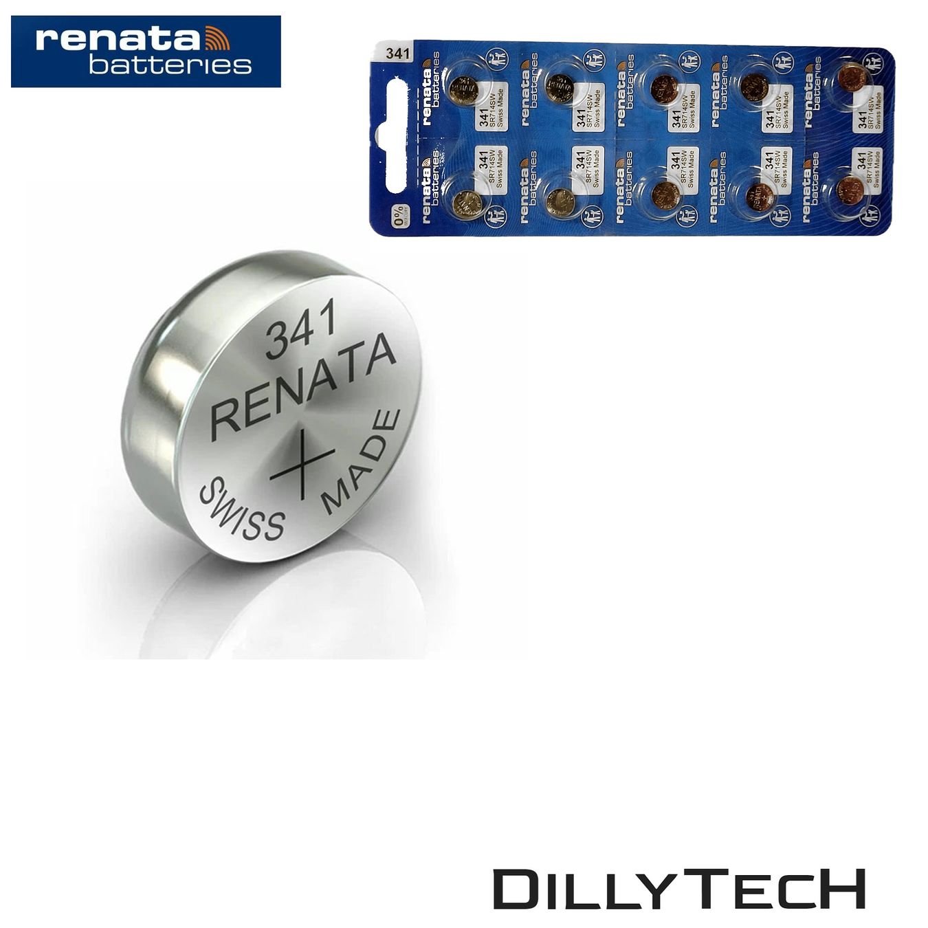 Akkus & Batterien: Renata 341 SR714SW Knopfzellenbatterie - 5 Stk. – Neu und originalverpackt aus Meilen von DillyTecH 1
