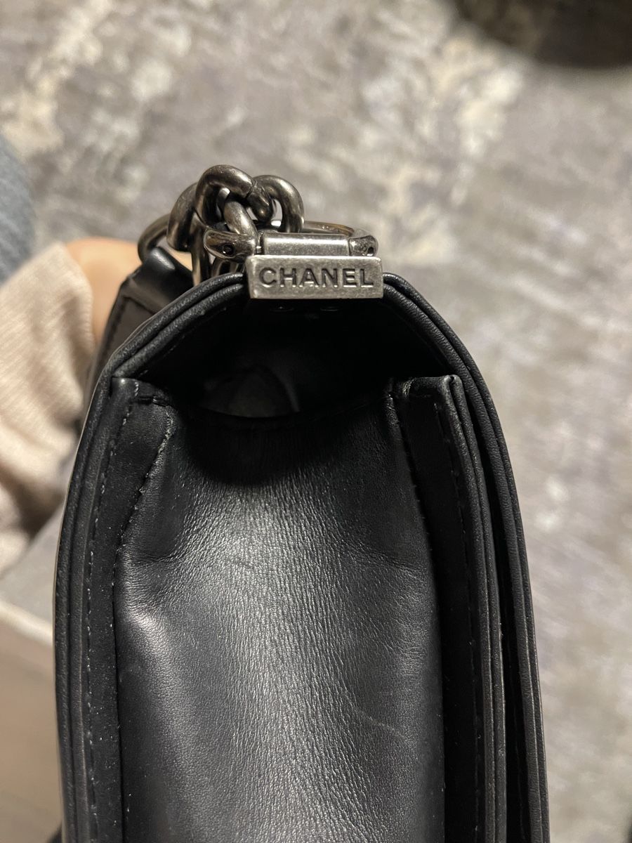 Chanel Altro in  Abbigliamento & Accessori: Chanel Boy Jumbo in Black Calf Leather – Usato da Stäfa venduto da sun_979v 5