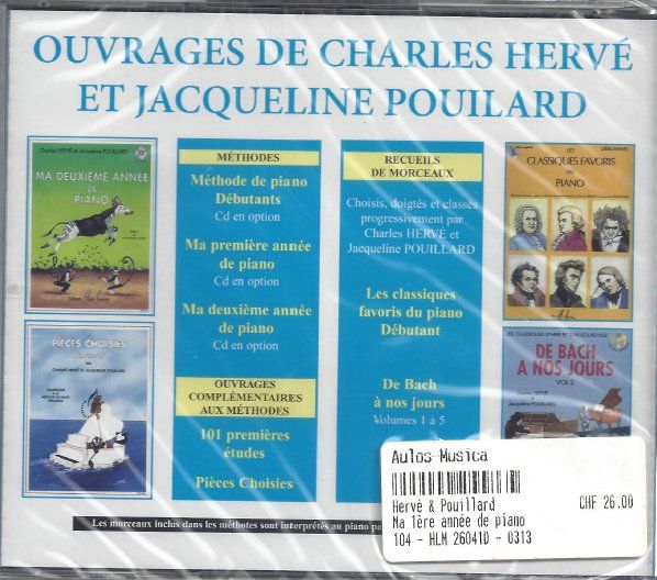 CD: CD Méthode Piano enfant Débutant - Charles Hervé – Nuovo e nell'imballaggio originale da Courtepin venduto da Marisou2 1