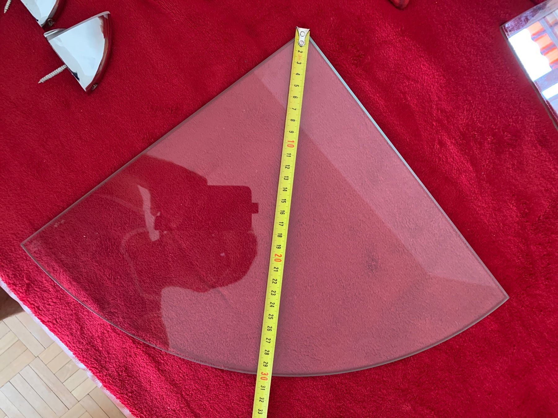 Étagères: 5 Glas Regal mit  Chrom Glashalterung – D'occasion à Zürich par Olimpied 6