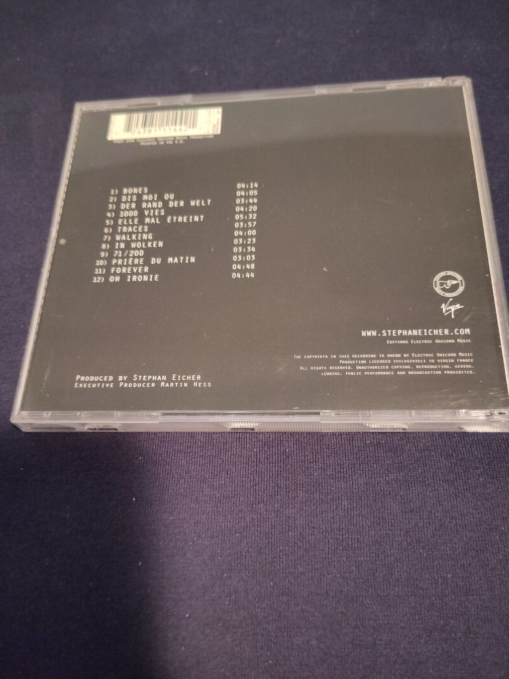 CD: Stephan Eicher - 1000 Vies – Usato da Zürich venduto da Heldel 2