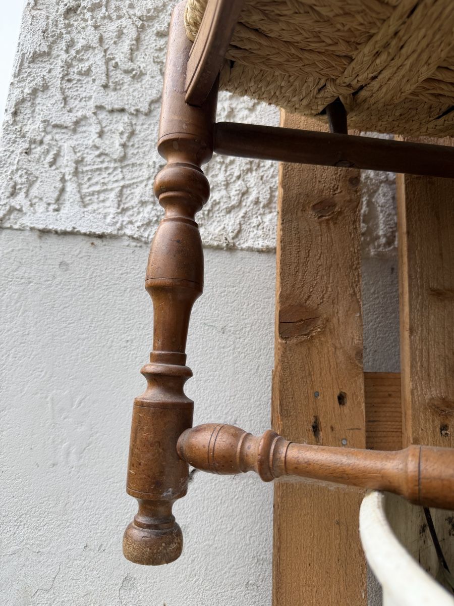Poltrone: 2 Fauteuils paillés anciens – Difettoso da Gorgier venduto da FDubois11 2