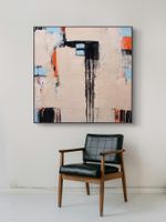 Originales abstraktes Bild 80x80cm / ohne Rahmen