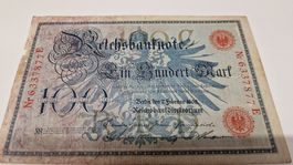 Reichsbanknote Ein Hundert Mark 1908 E
