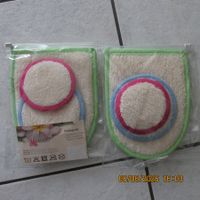 Wellness Peeling-Set Handschuh & 2 Pads neu