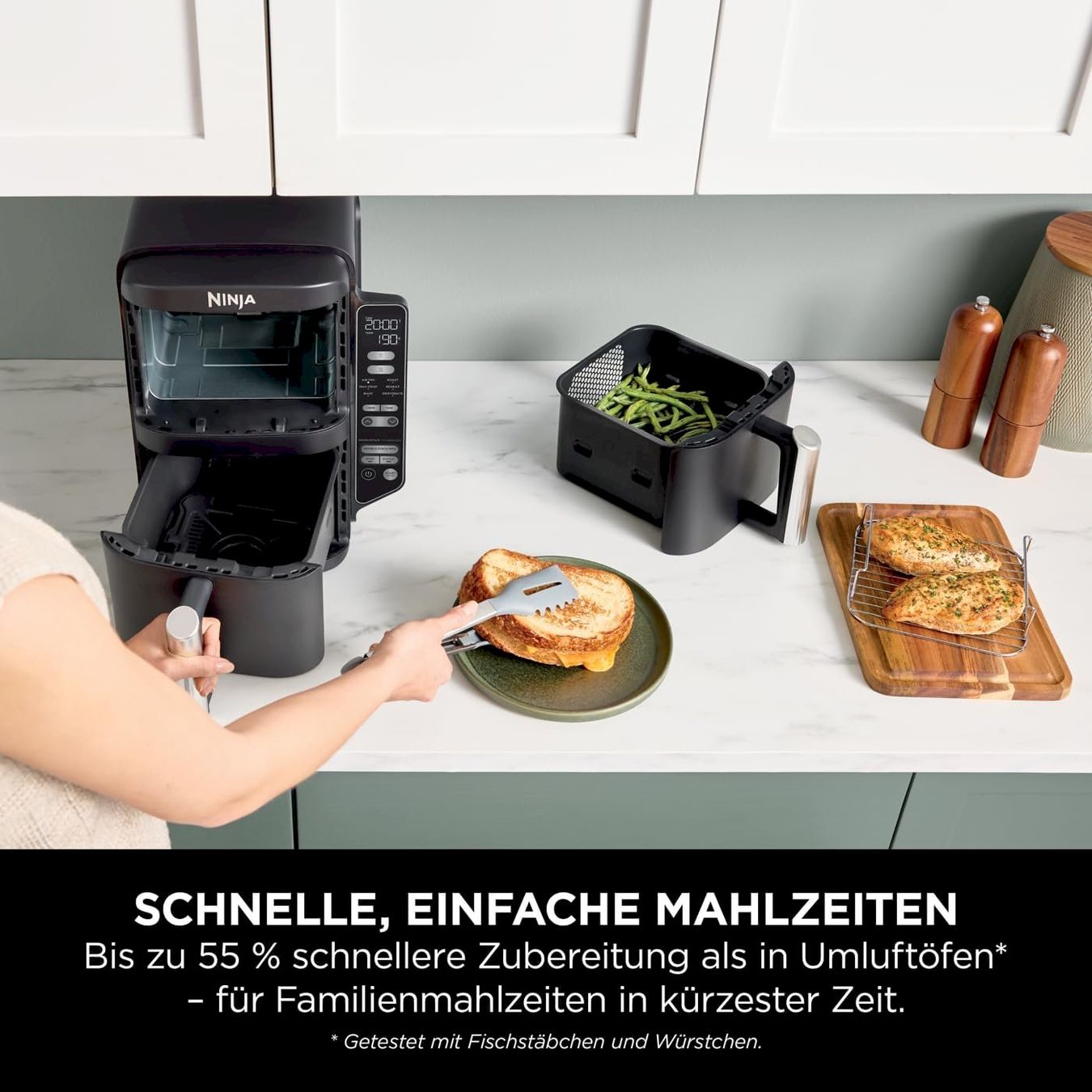 Elettrodomestici da cucina: Ninja SL300EU Heißluftfritteuse 7,6 L – Nuovo e nell'imballaggio originale da Bottighofen venduto da zaap 8