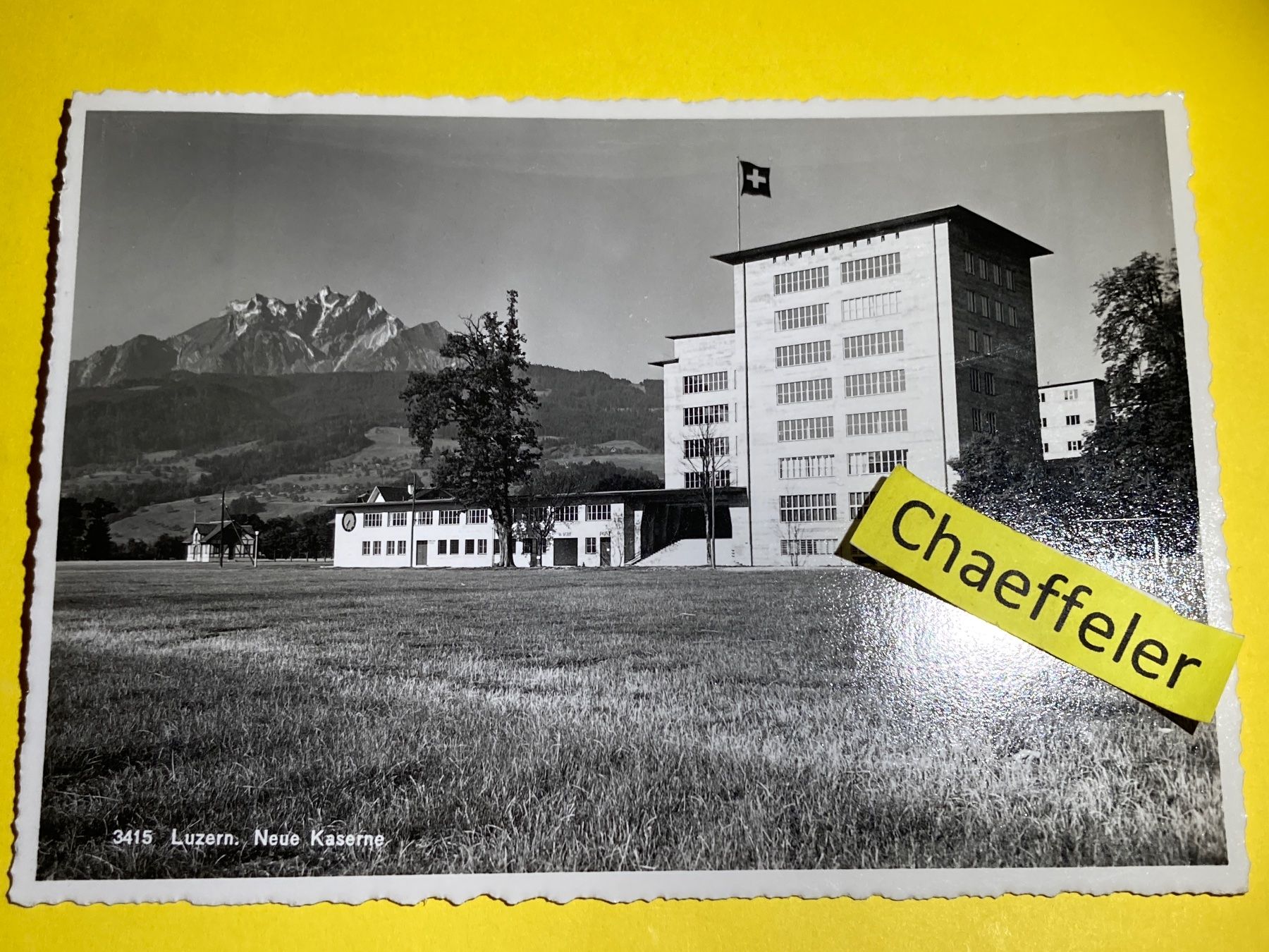 Cartoline postali: 1939. 3415 Luzeem. Neue Kaserne – Usato da Zürich venduto da Chaeffeler