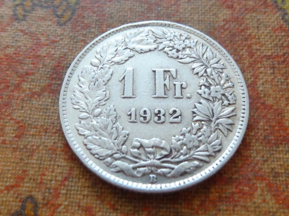 Alle Münzen: 1 Fr. 1932  (Y) – Gebraucht aus Romanel-sur-Lausanne von Swift13